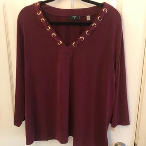 Tahari 2 x top .  Beautiful fall color